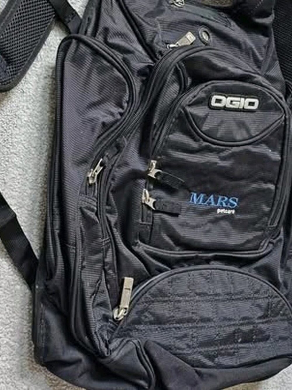OGIO Metro Pack Backpack Laptop Sleeve Black 21x14x9.5 New w/ Mars Logo